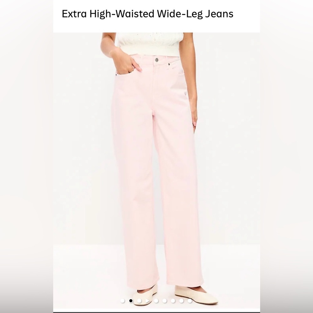 Old Navy Women’s Extra High-Waisted Wide-Leg Jeans, SZ 8.  *NEW* never worn